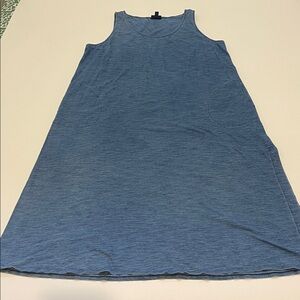 J.Jill Indigo Sleeveless Tank Maxi Cotton Dress